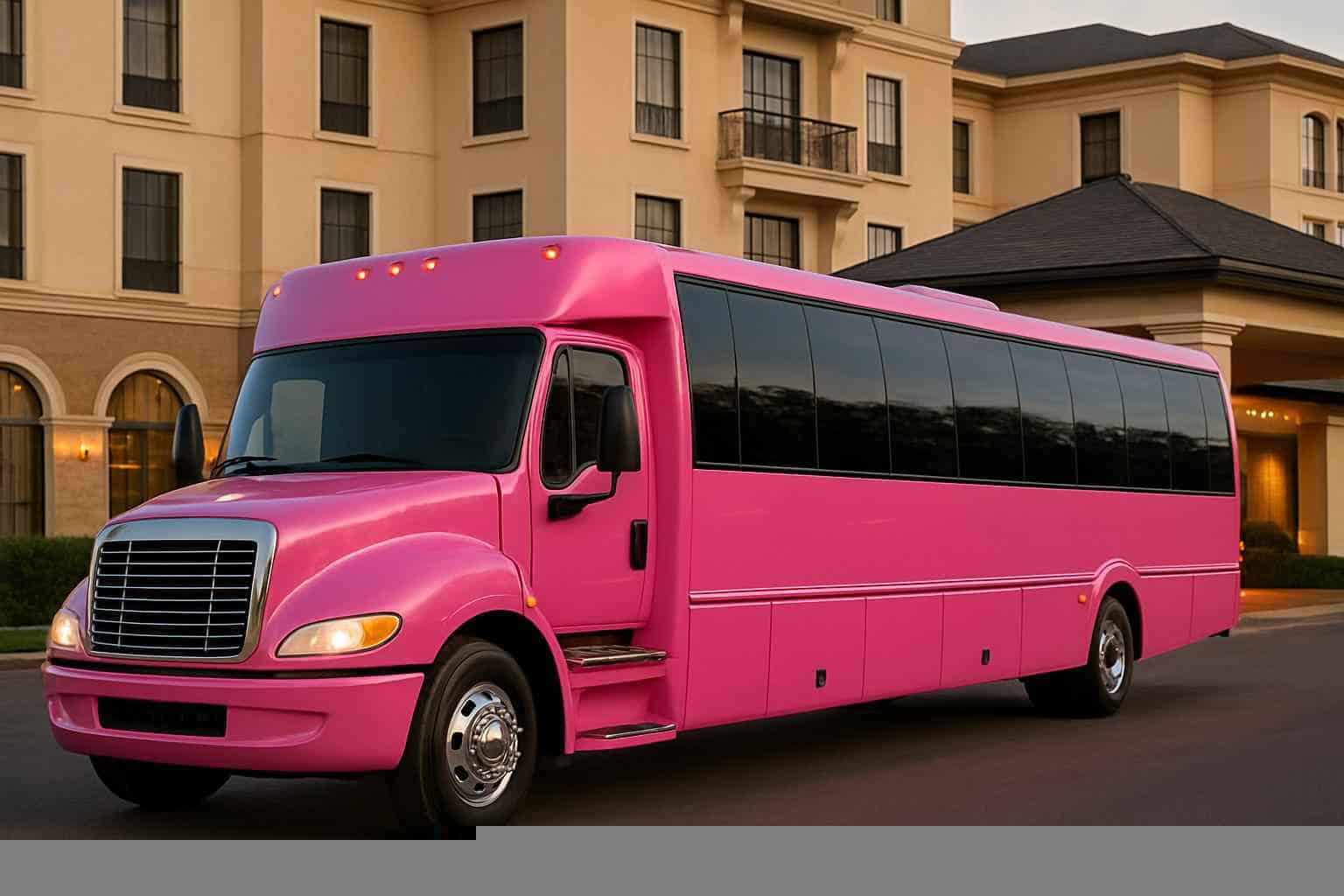 Pink Party Bus Rental Services in Irving Texas