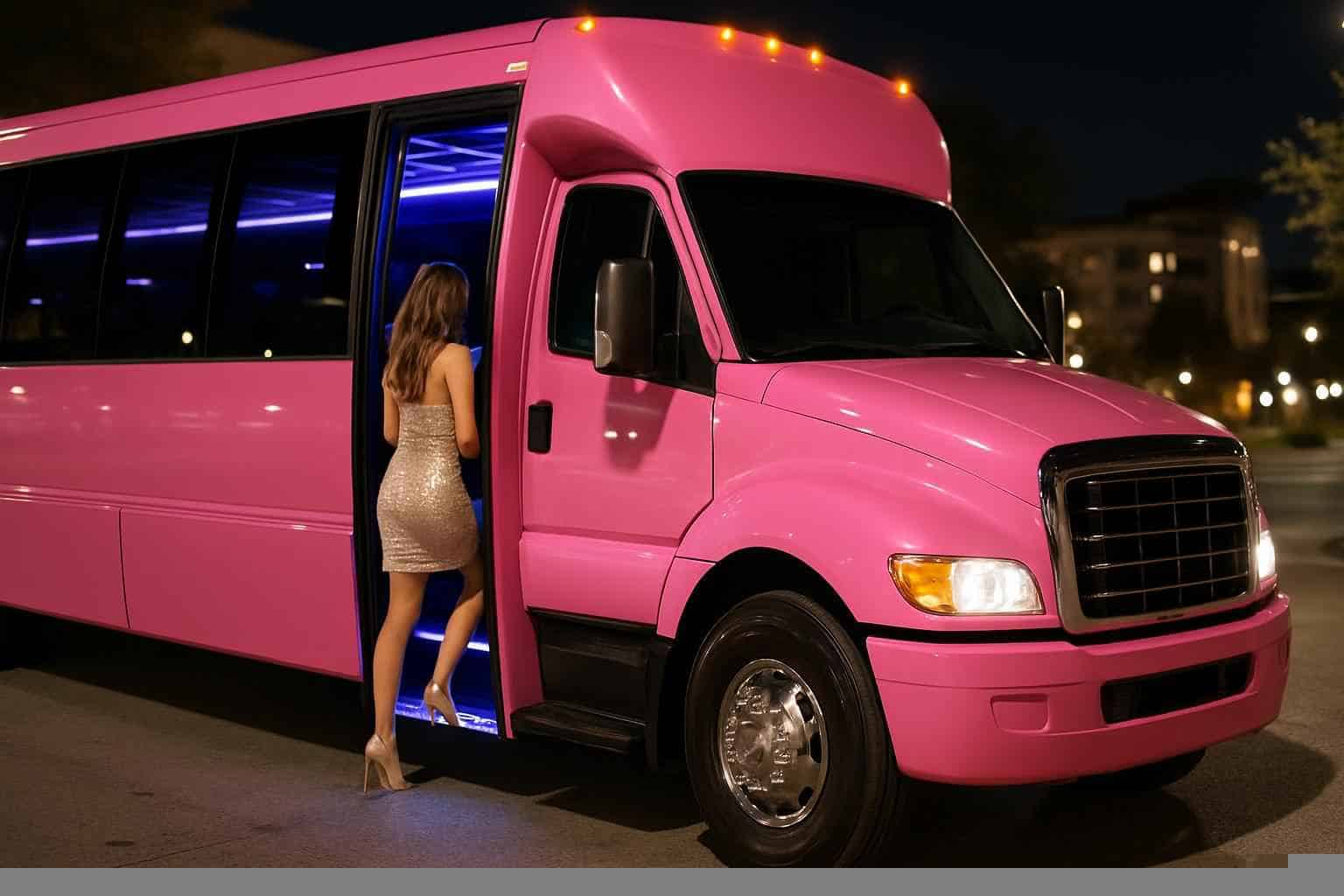 Pink Party Bus Service Addison TX