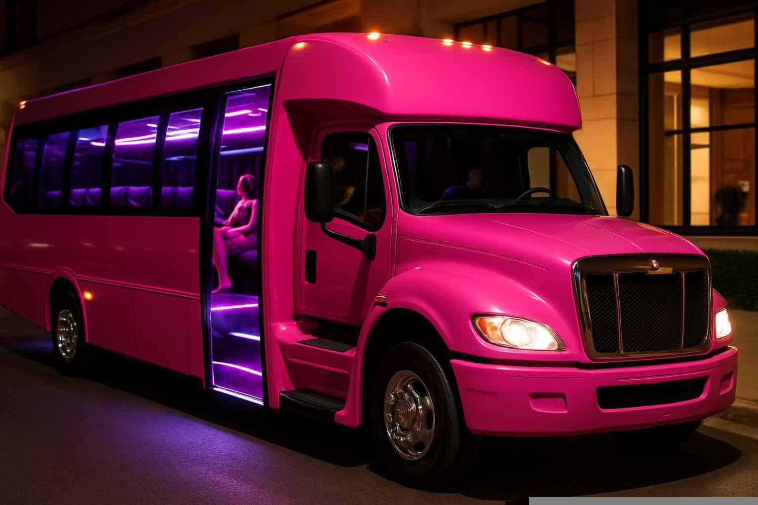 Pink Party Bus Service Carrollton TX