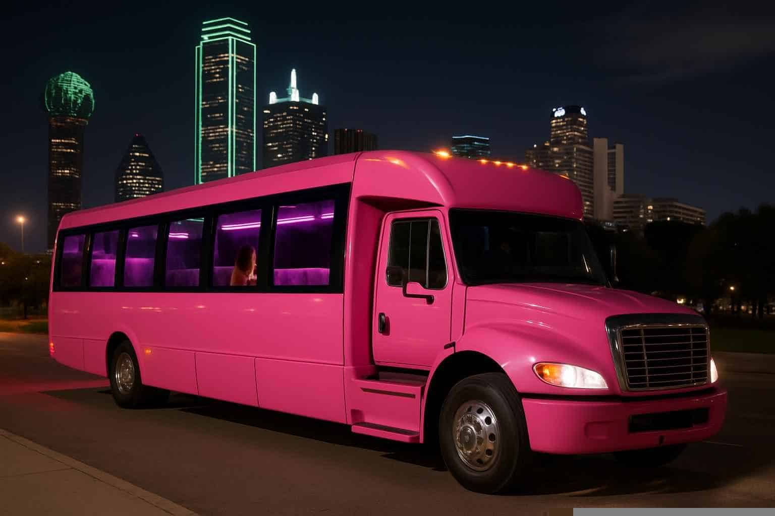 Pink Party Bus Service Dallas TX