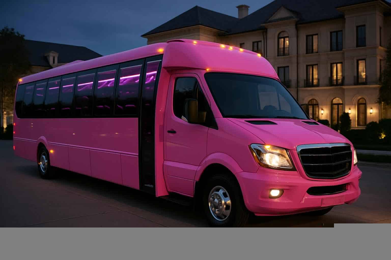 Pink Party Bus Service Farmers Branch TX