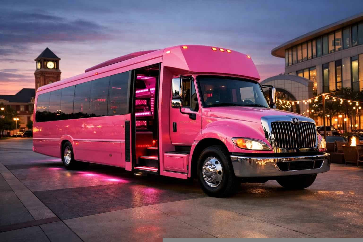 Pink Party Bus Service Frisco TX