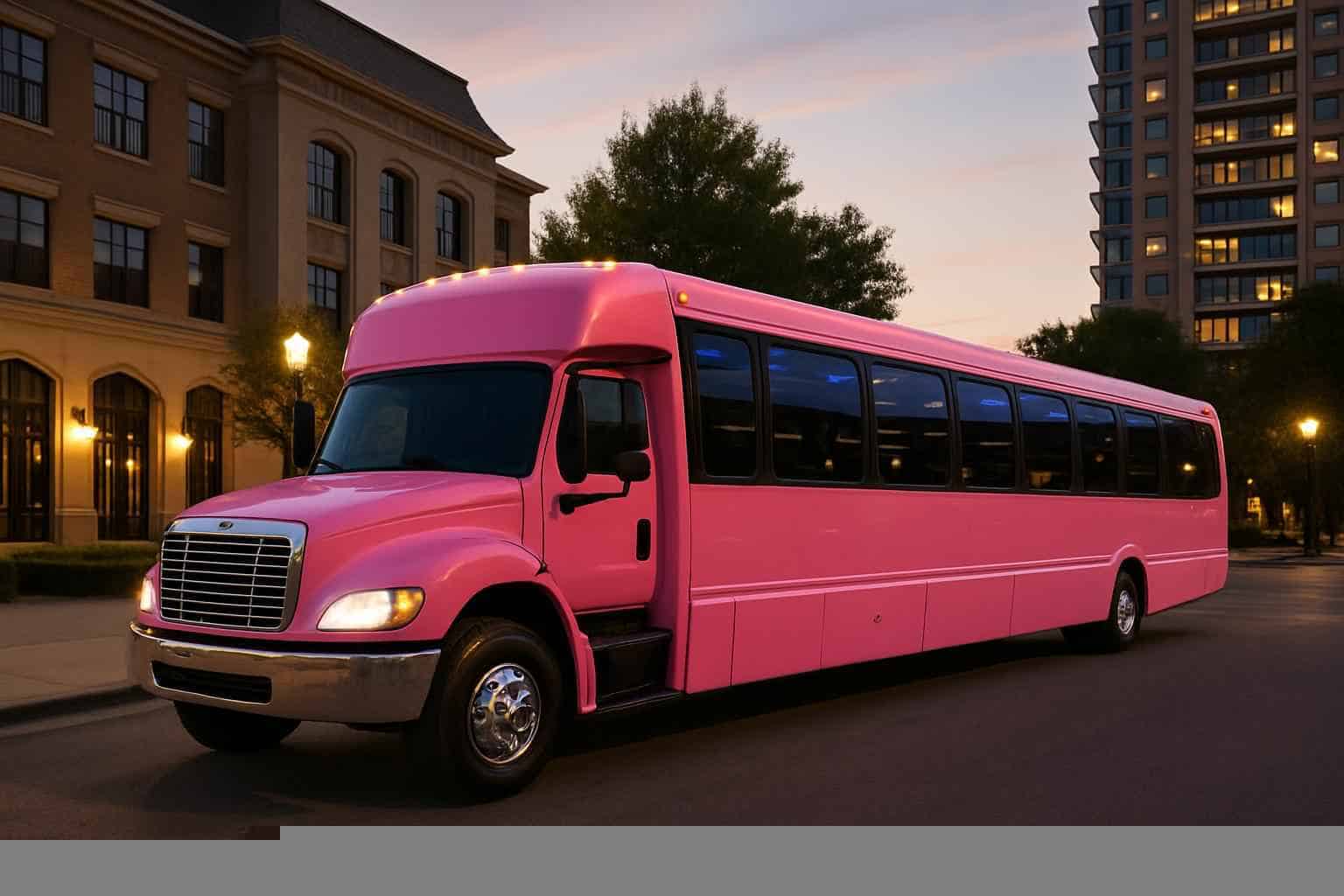 Pink Party Buses in Carrollton Texas