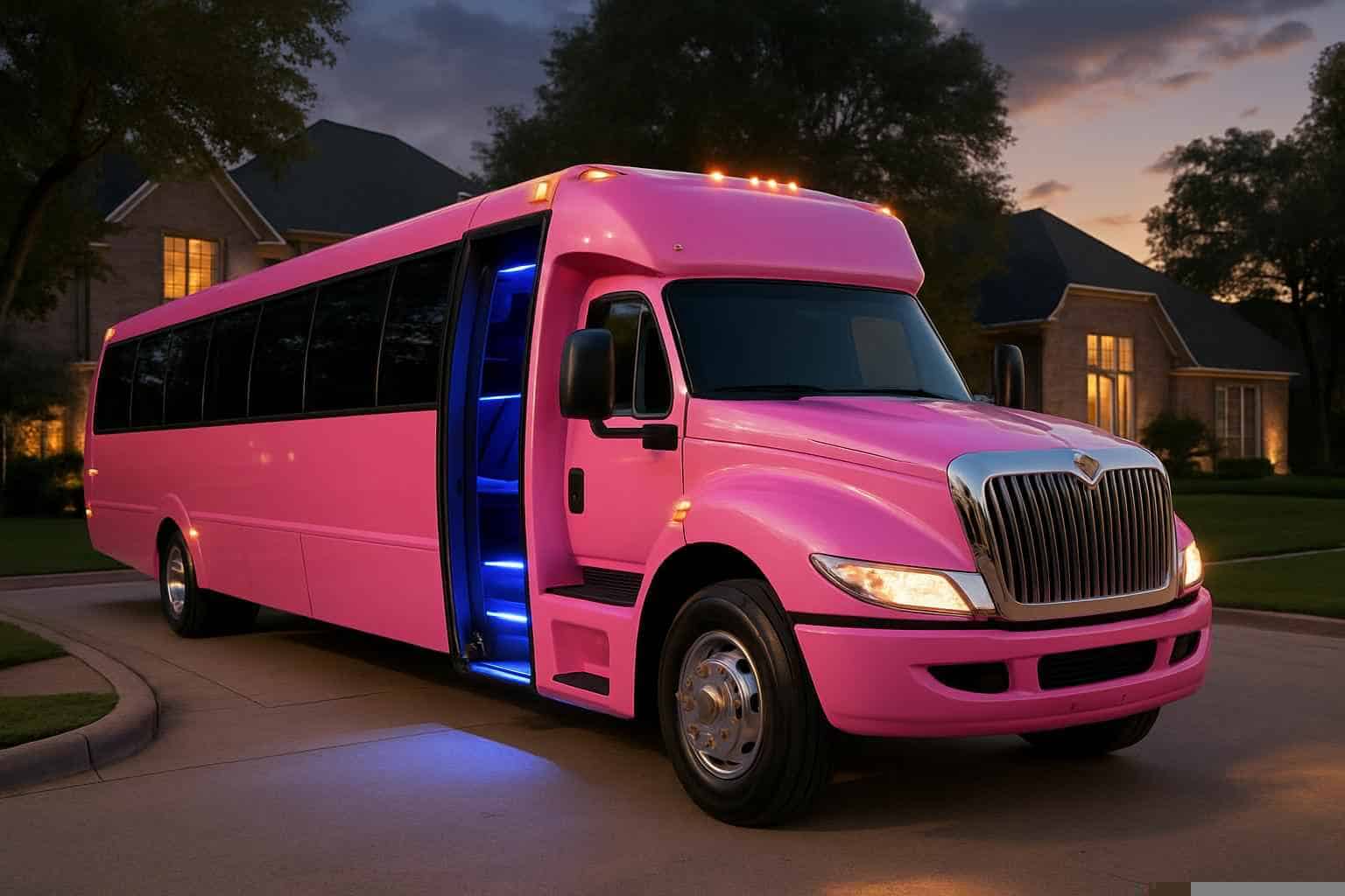 Pink Party Buses in Coppell Texas