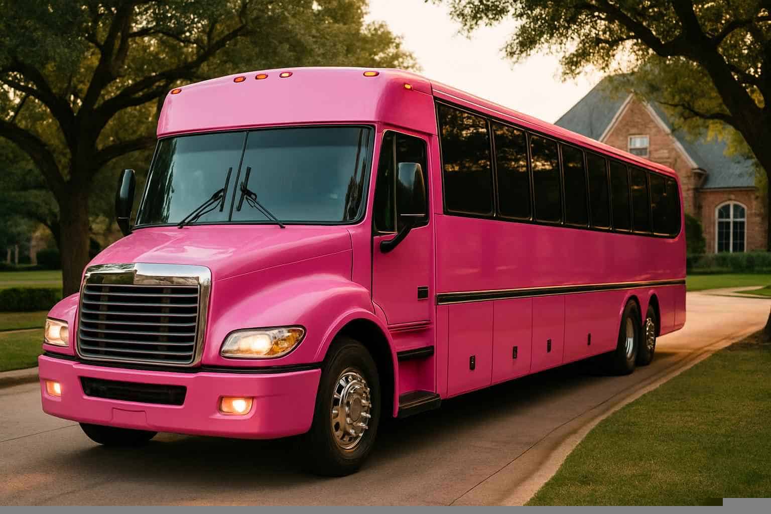Pink Party Buses in Flower Mound Texas