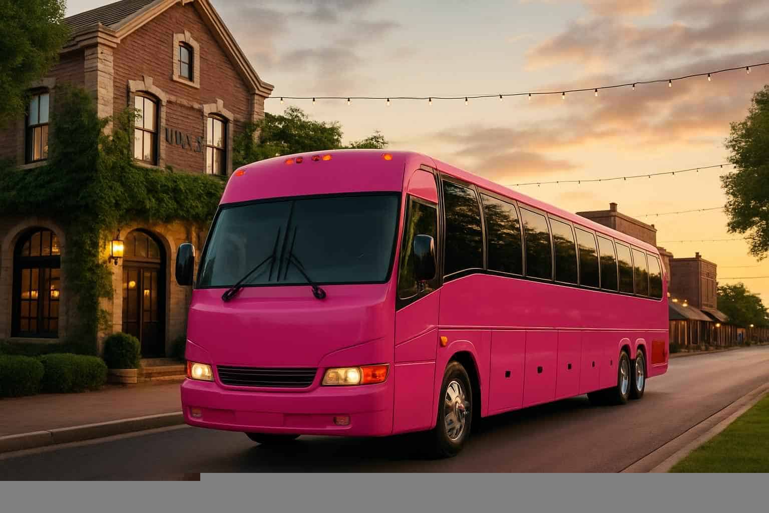 Pink Party Buses in Grapevine Texas