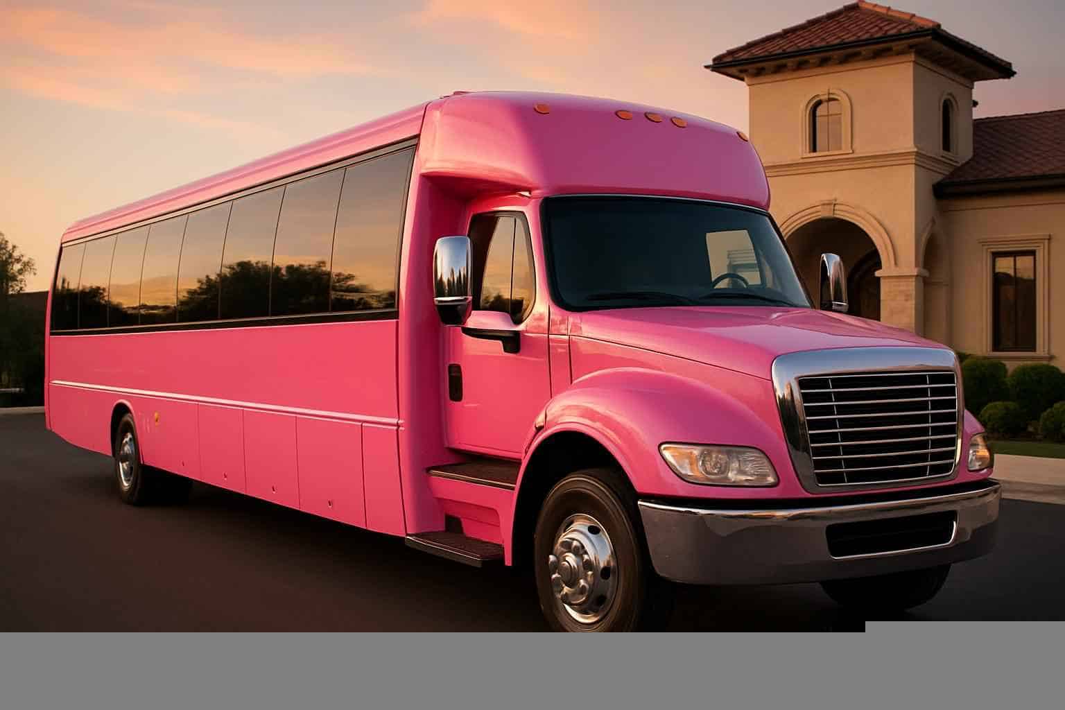 Pink Party Buses in Lewisville Texas