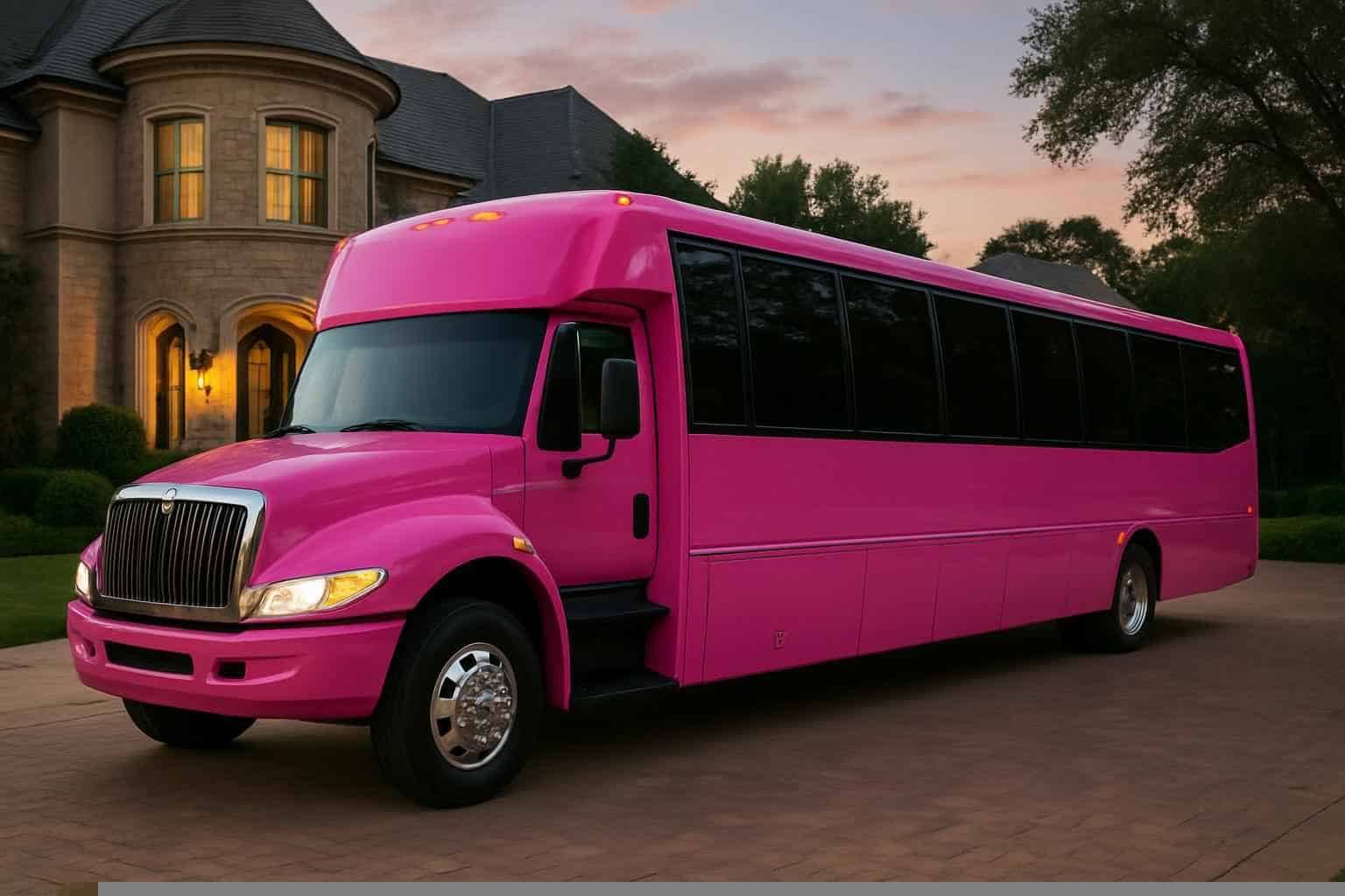 Pink Party Buses in Southlake Texas