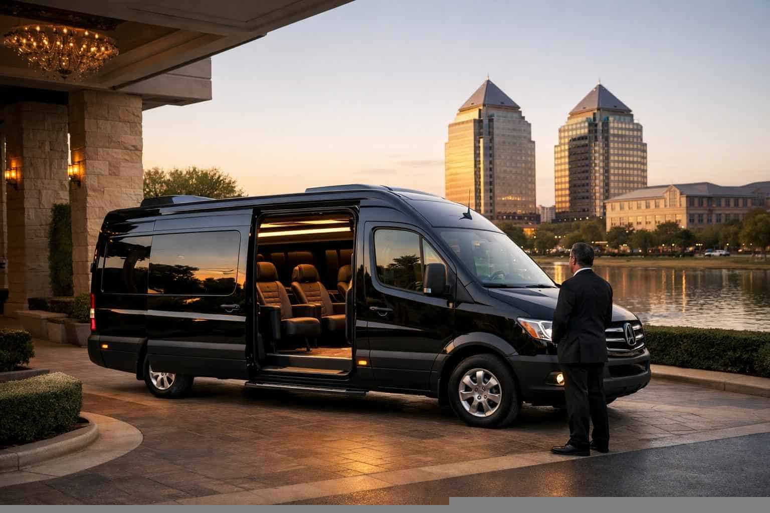 Plano Texas Passenger Van with Driver