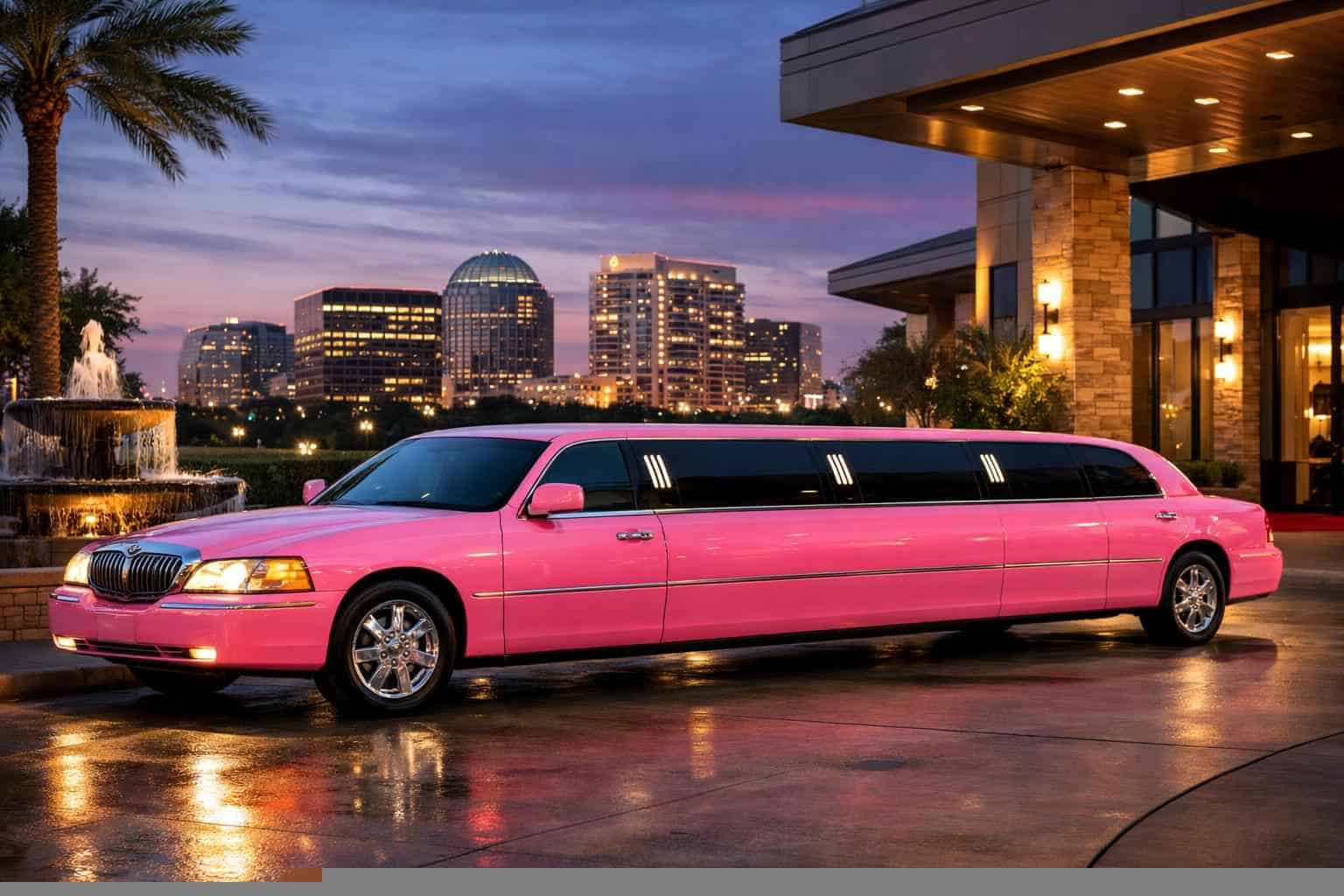 Plano Texas Pink Limo Rental