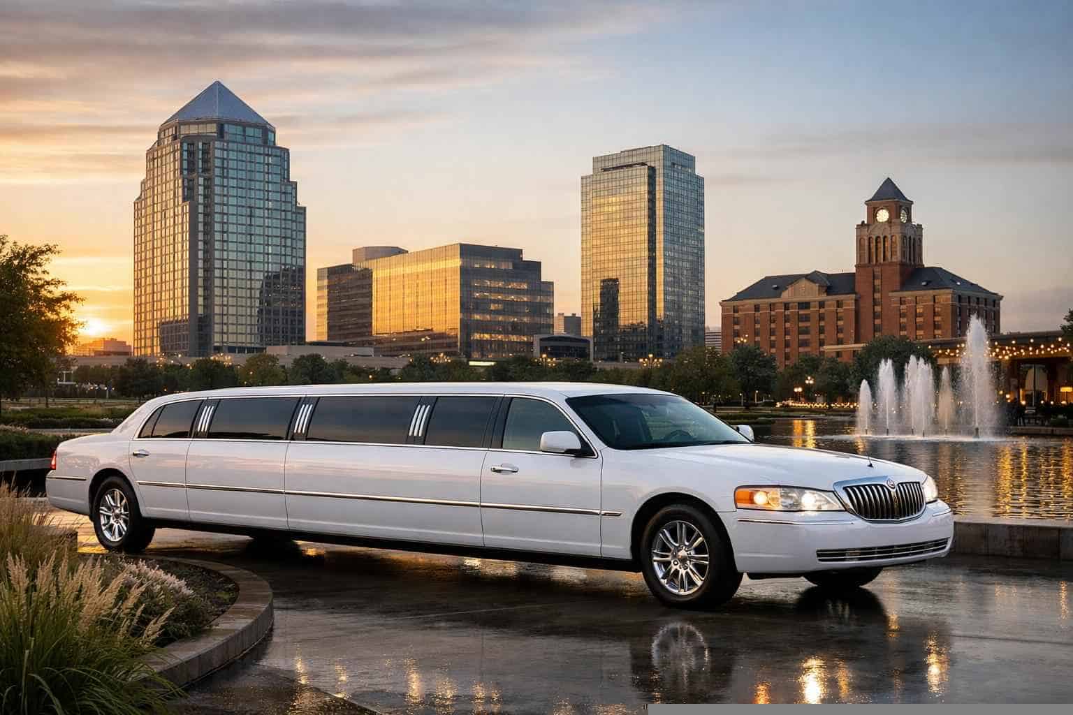 Plano Texas White Limo Rental