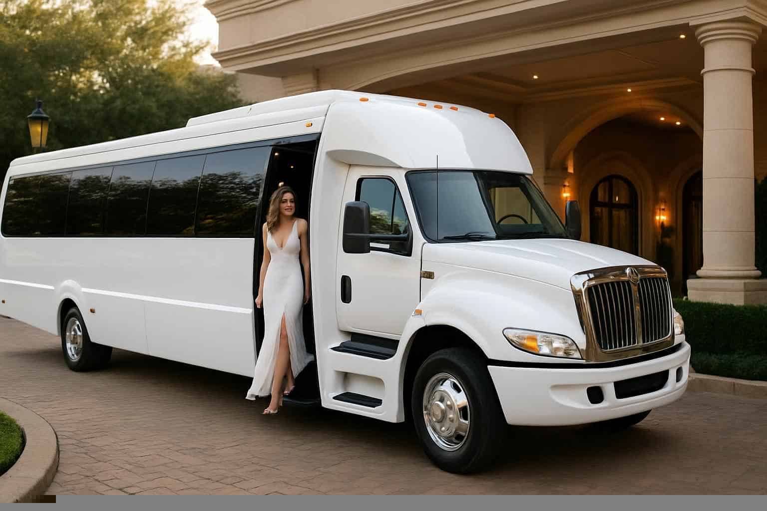 Richardson Texas White Party Bus Rental