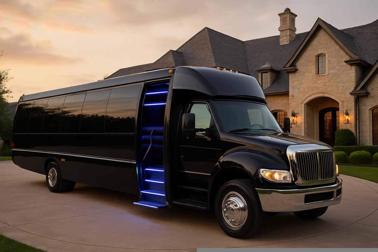 Southlake Texas Black Party Bus Rental