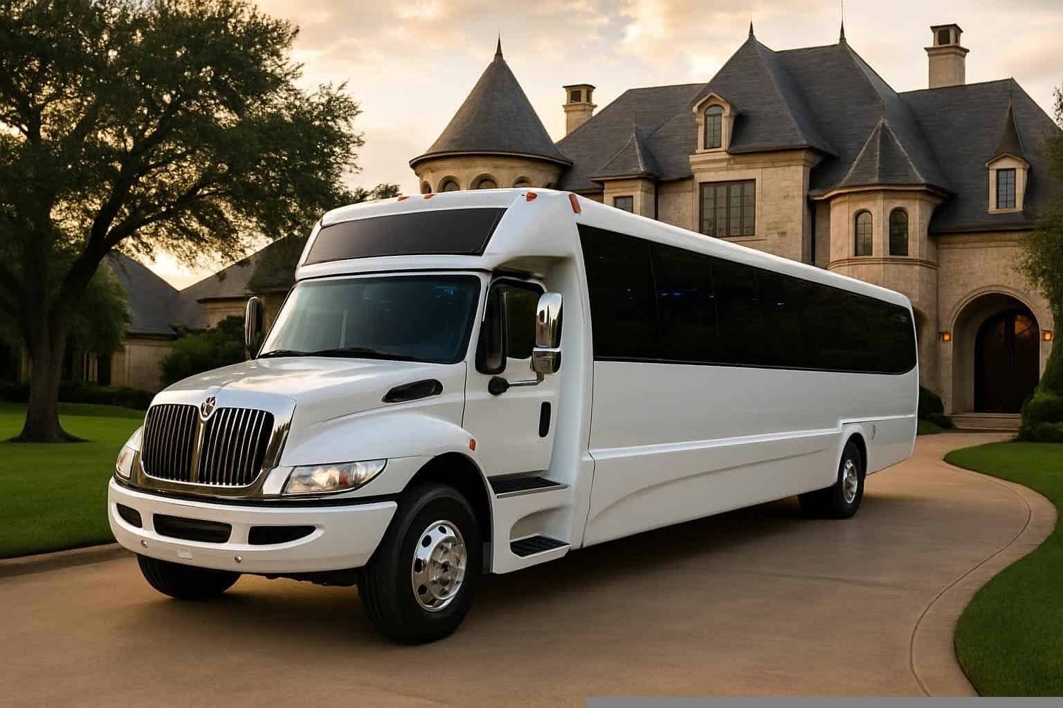 Southlake Texas White Party Bus Rental