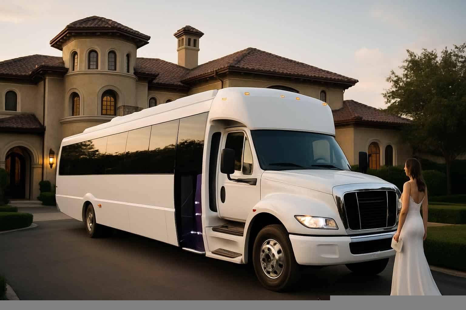 The Colony Texas White Party Bus Rental
