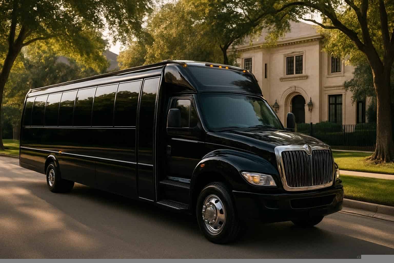 University Park Texas Black Party Bus Rental
