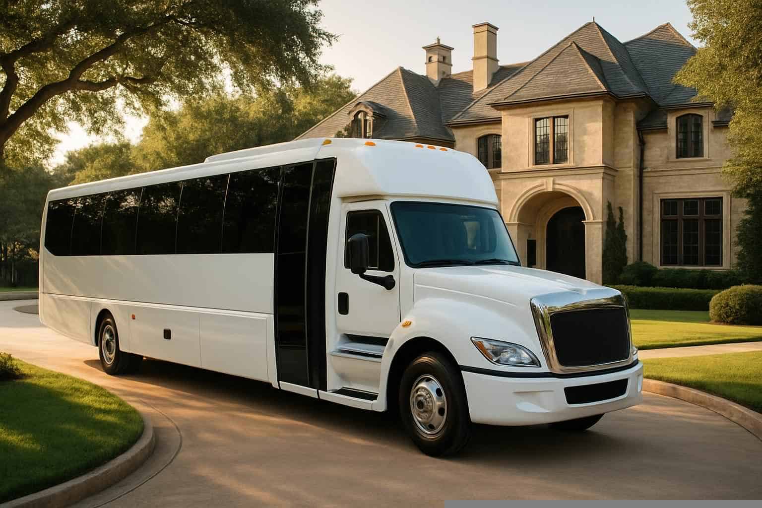 University Park Texas White Party Bus Rental