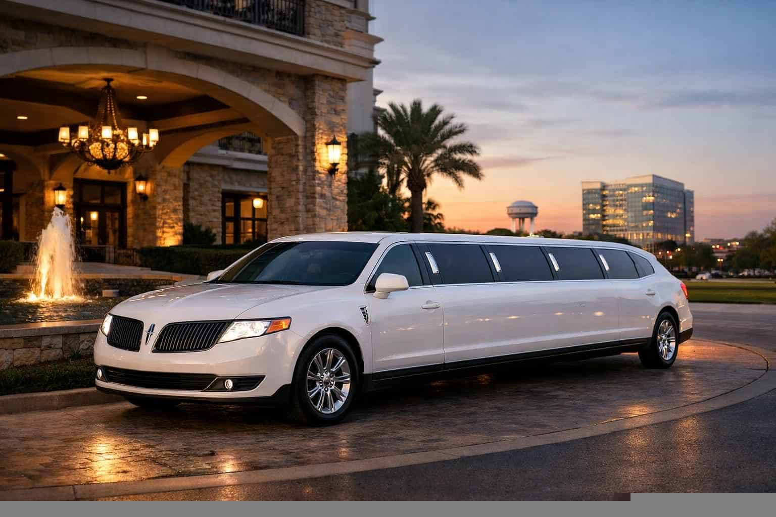 White Limo Rental Allen TX