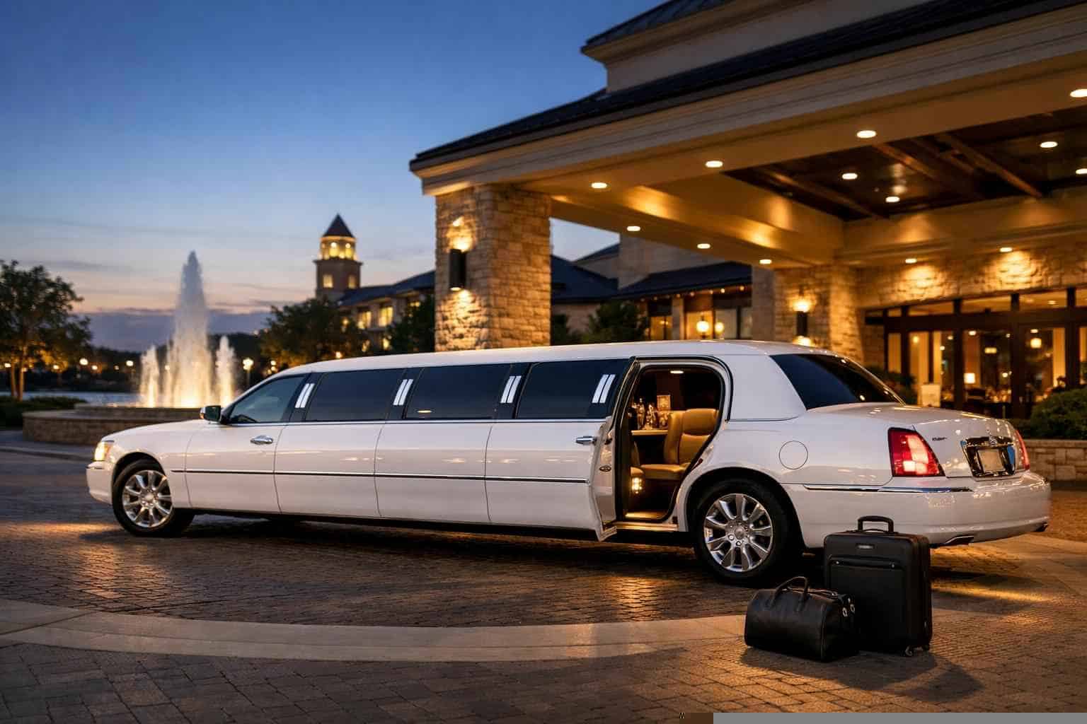 White Limo Rental Near Me Allen TX