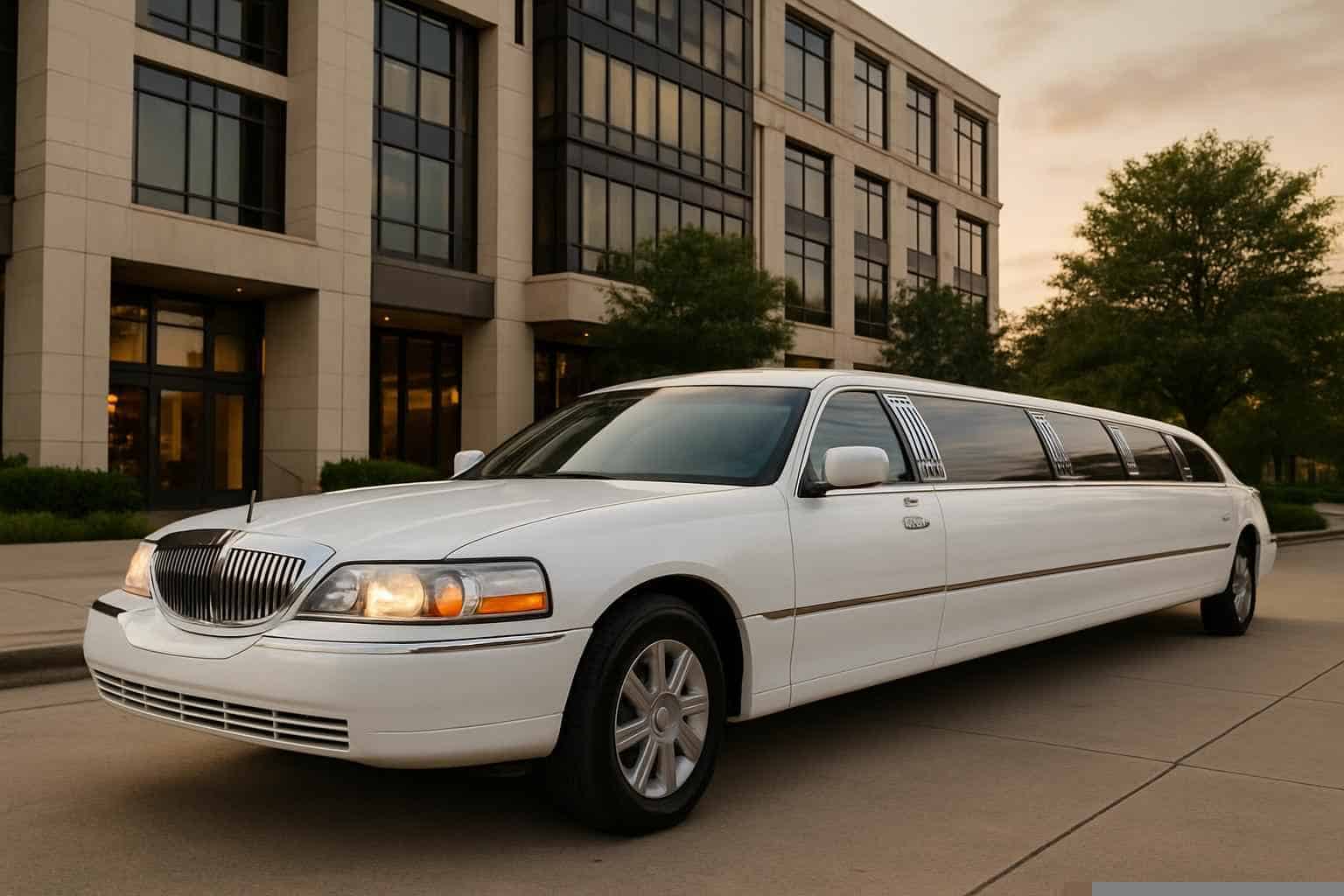 White Limo Rental Near Me Farmers Branch TX