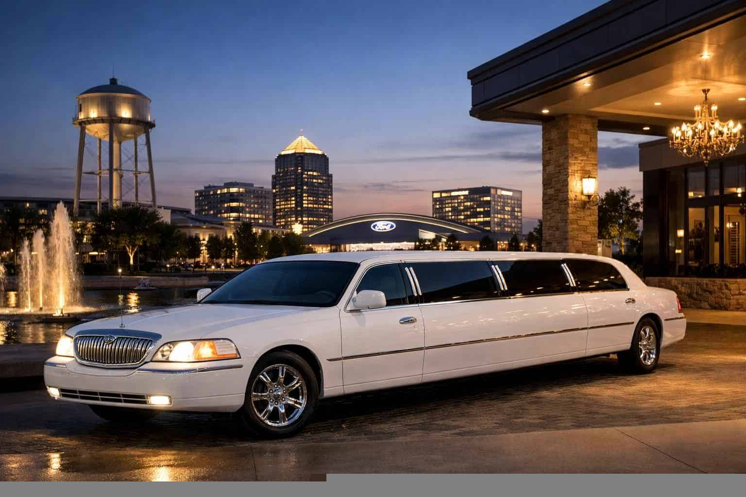 White Limo Rental Near Me Frisco TX