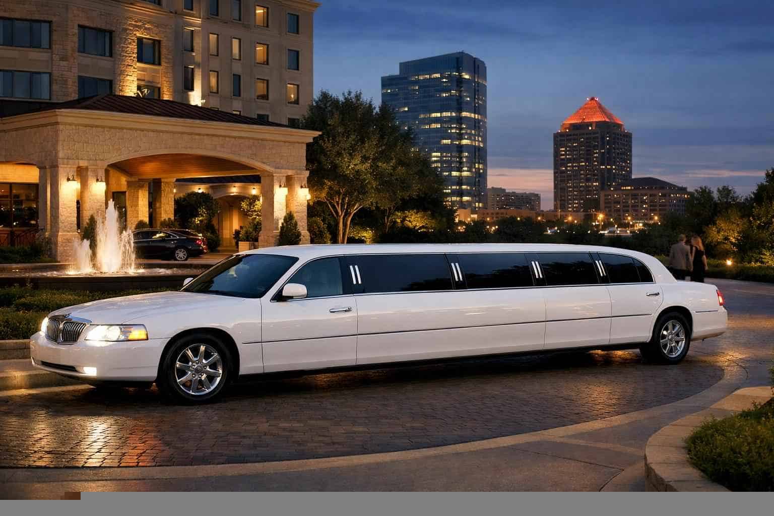 White Limo Rental Near Me Plano TX