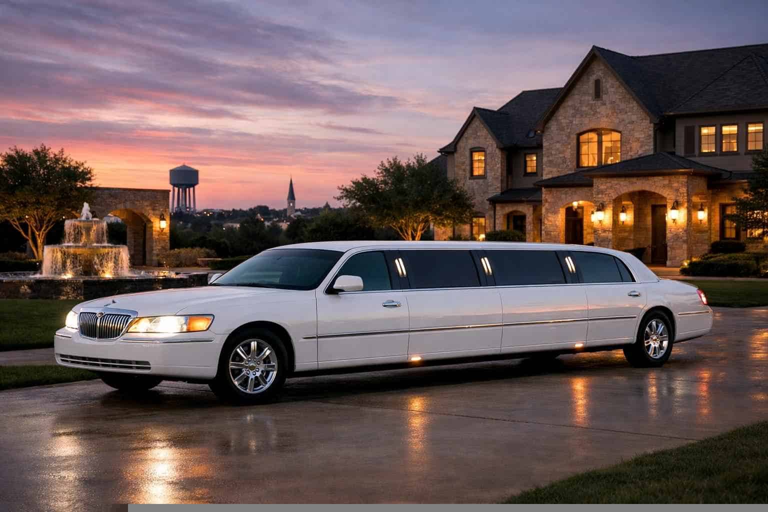 White Limo Rental Near Me Prosper TX