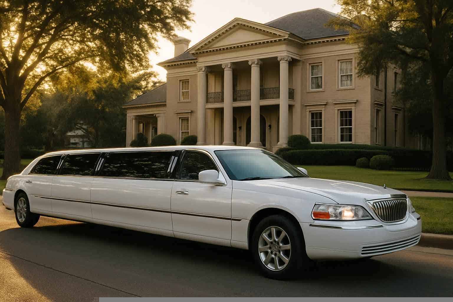 White Limo Rental Near Me University Park TX