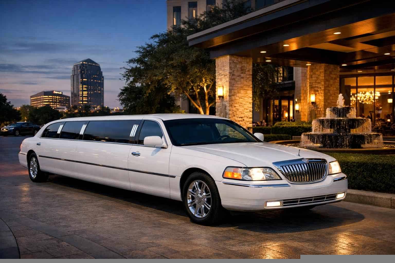 White Limo Rental Plano TX