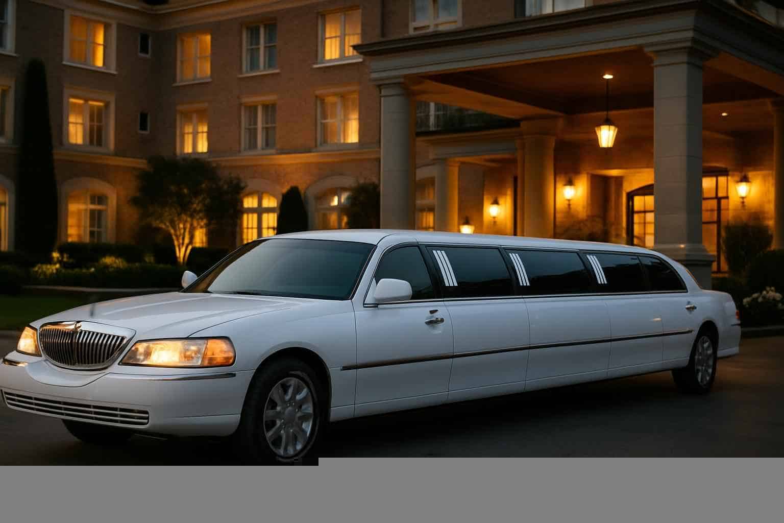 White Limo Rental Prices in Addison TX