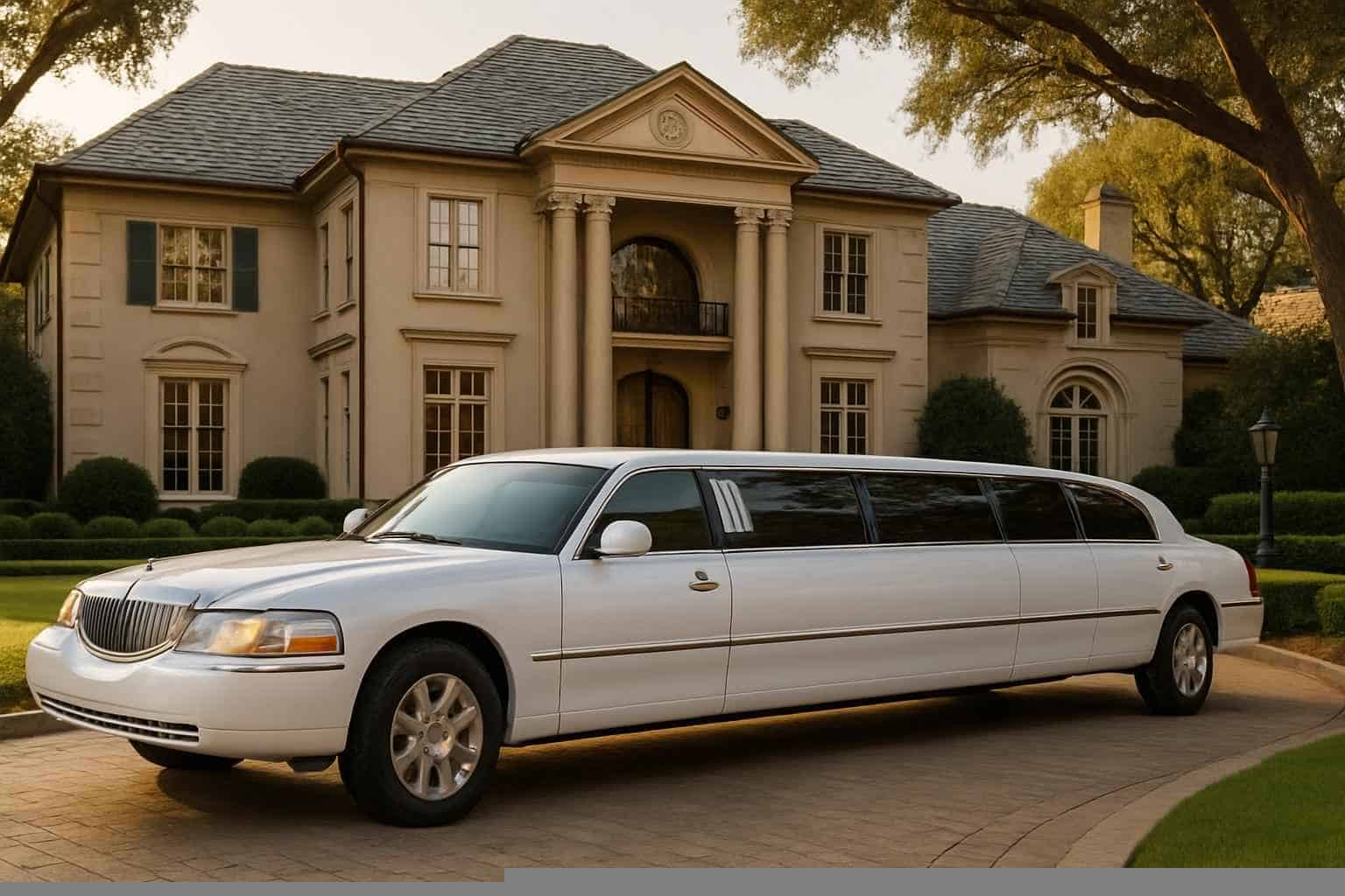 White Limo Rental Prices in Highland Park TX