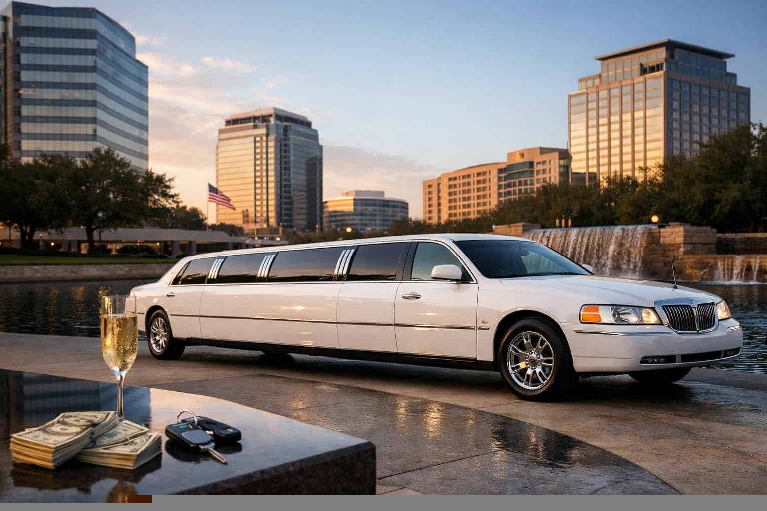 White Limo Rental Prices in Plano TX