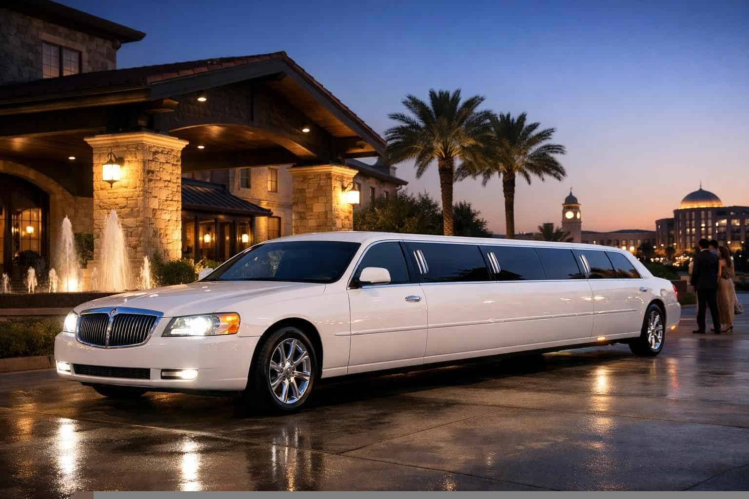 White Limo Rental Services in Allen Texas