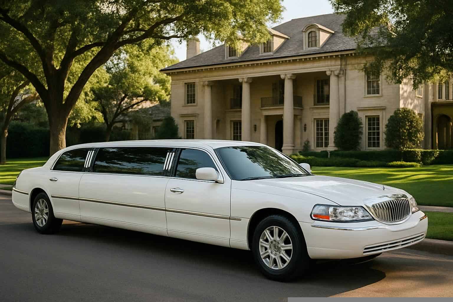 White Limo Rental Services in Highland Park Texas