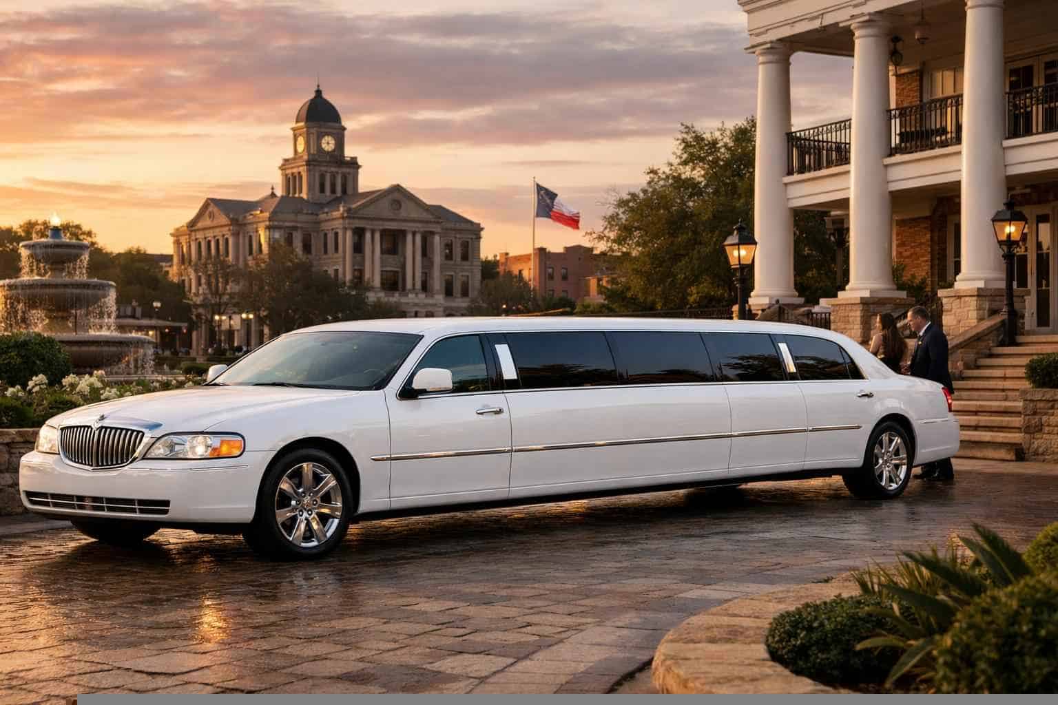 White Limo Rental Services in McKinney Texas