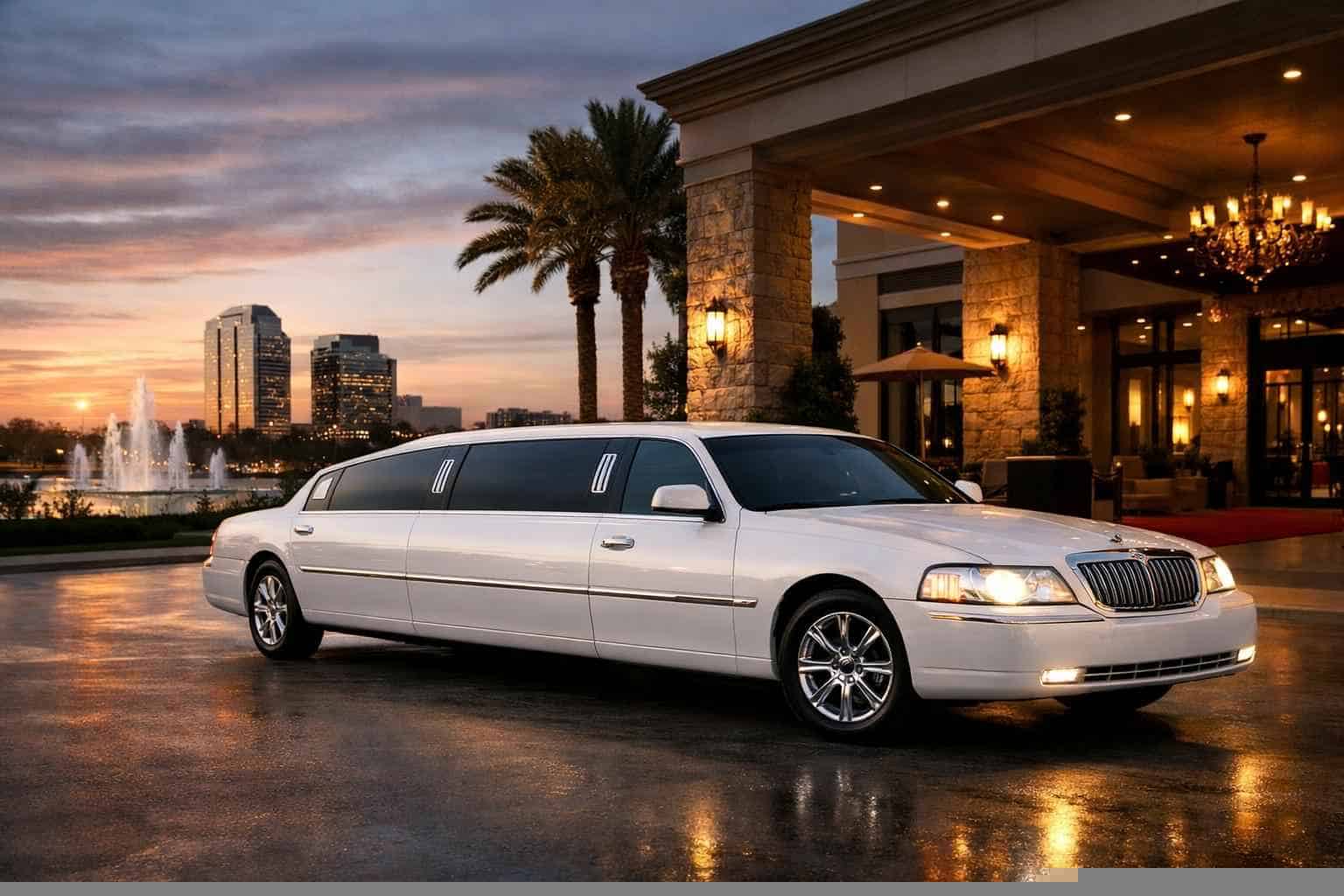 White Limo Rental Services in Plano Texas
