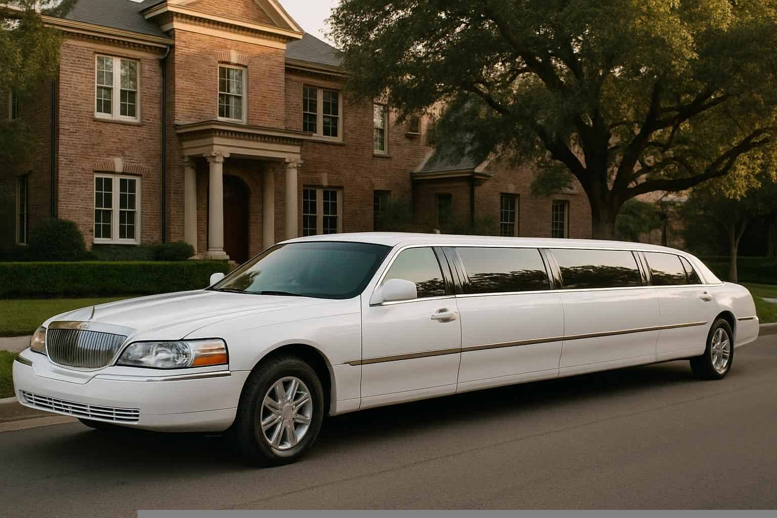 White Limo Rental Services in University Park Texas