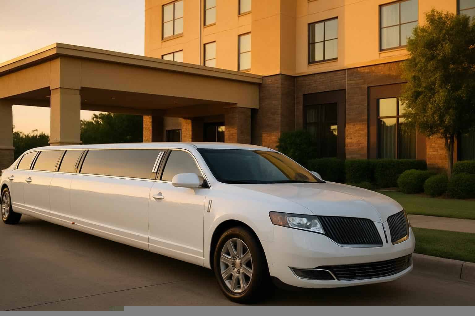 White Limousines in Addison Texas