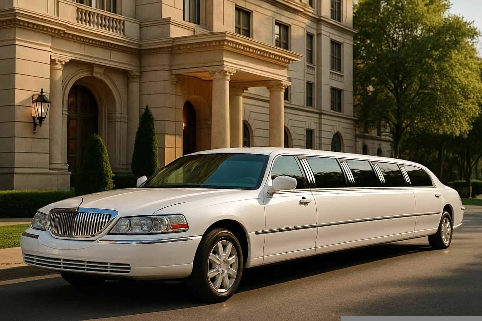 White Limousines in Carrollton Texas