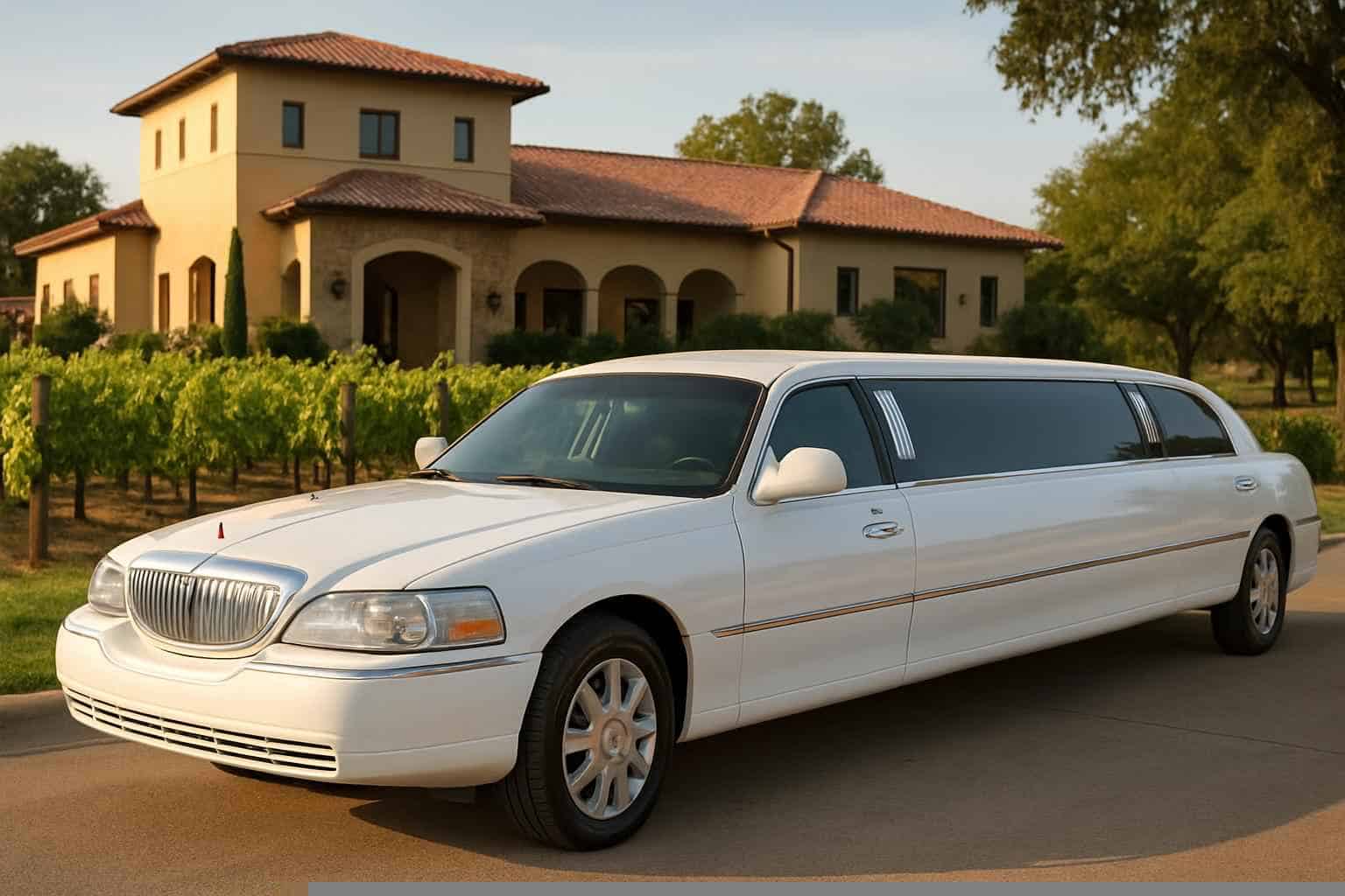 White Limousines in Grapevine Texas