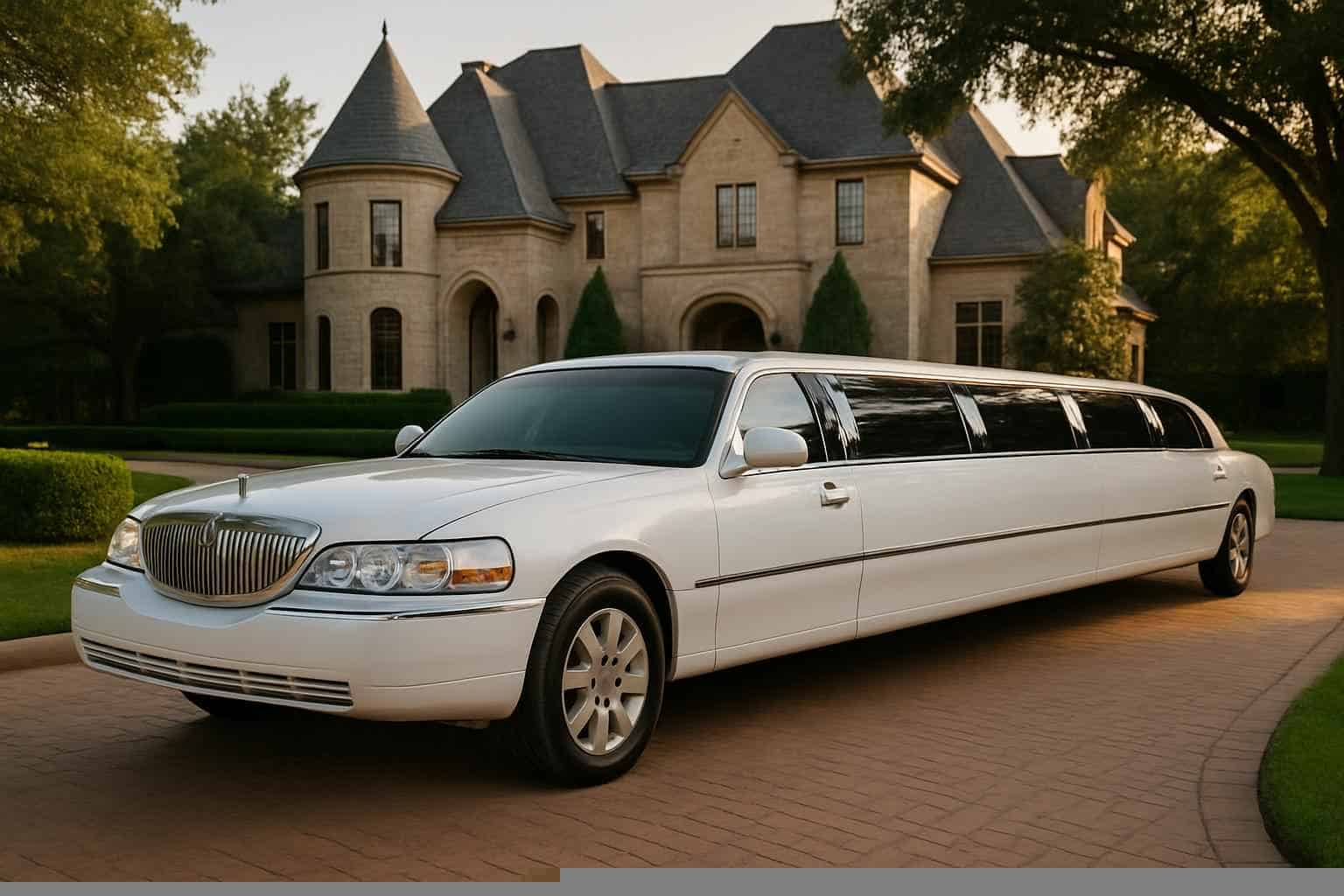 White Limousines in Southlake Texas