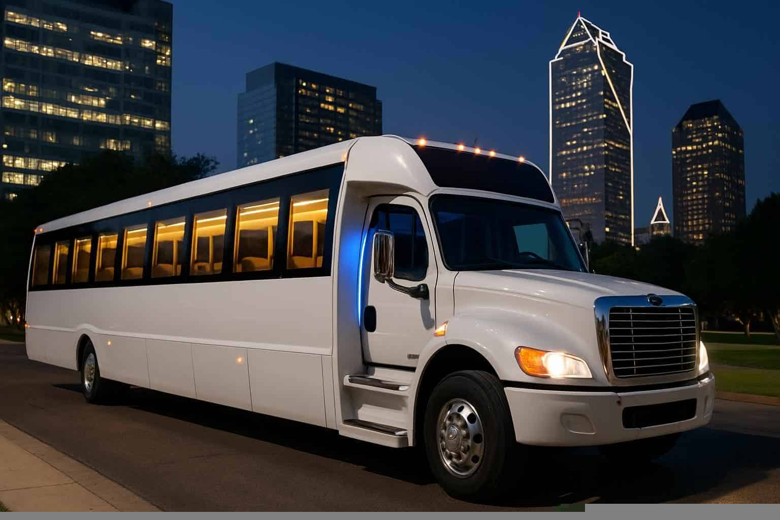 White Party Bus Rental Dallas TX