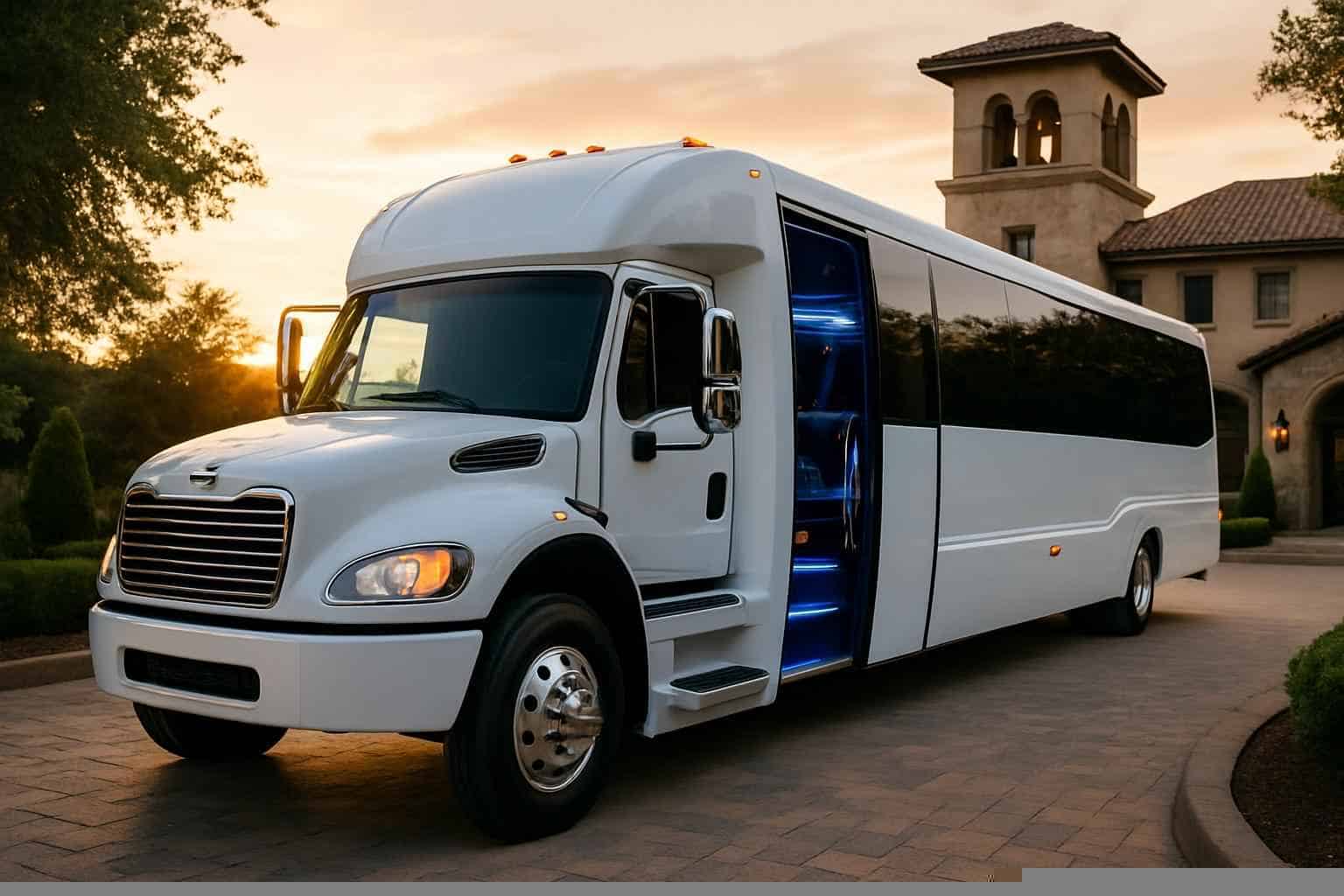 White Party Bus Rental Grapevine TX