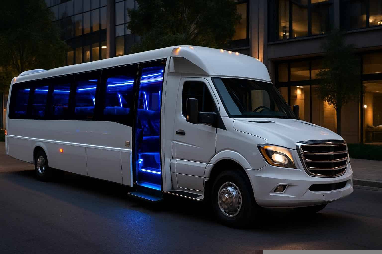 White Party Bus Rental Lewisville TX