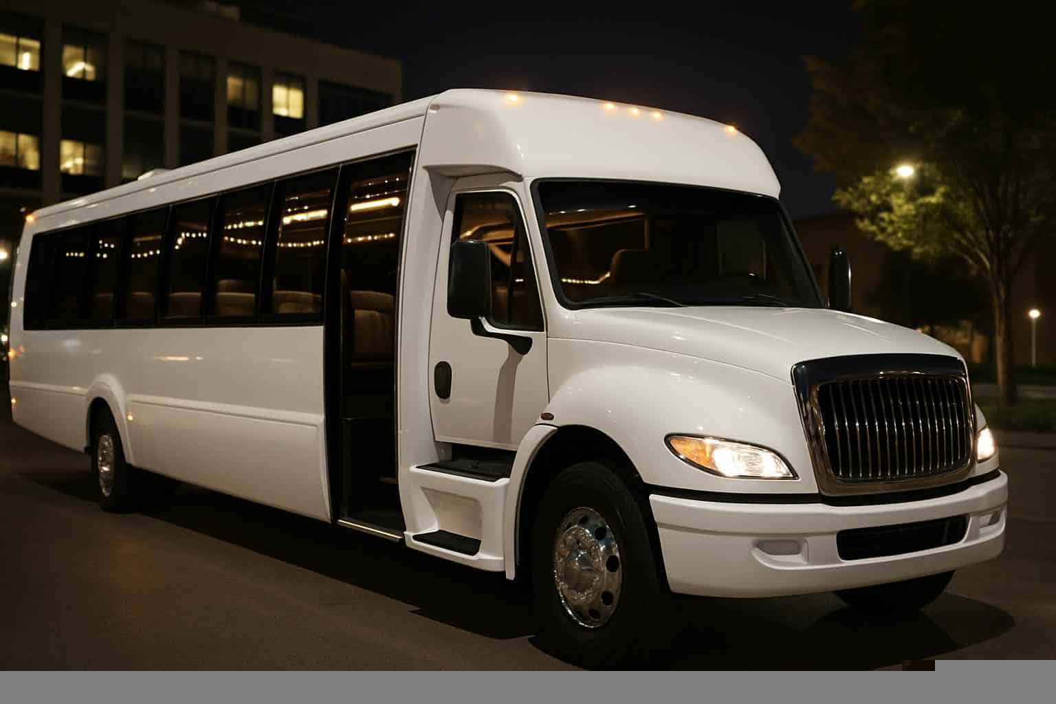 White Party Bus Rental Near Me Irving TX
