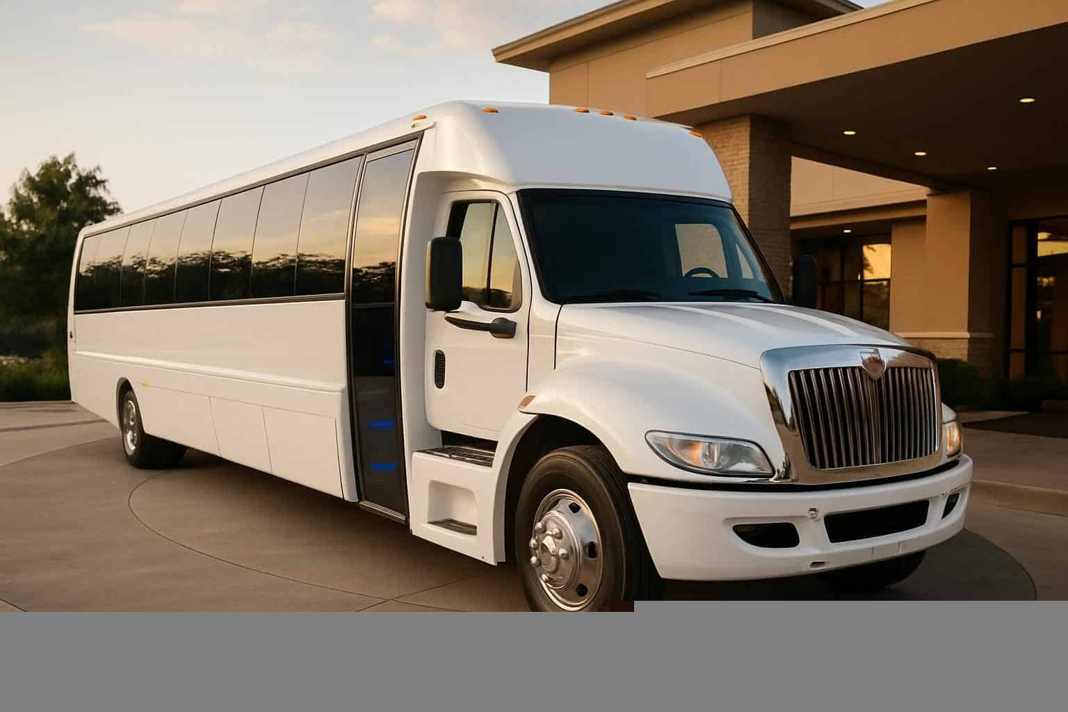 White Party Bus Rental Near Me Richardson TX