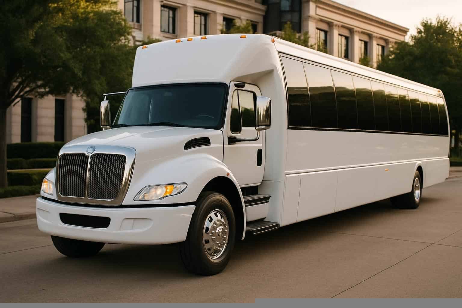 White Party Bus Rental Prices in Farmers Branch TX