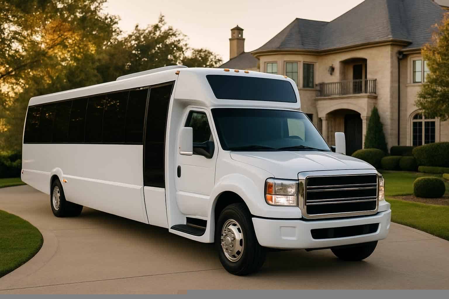 White Party Bus Rental Prices in Grapevine TX