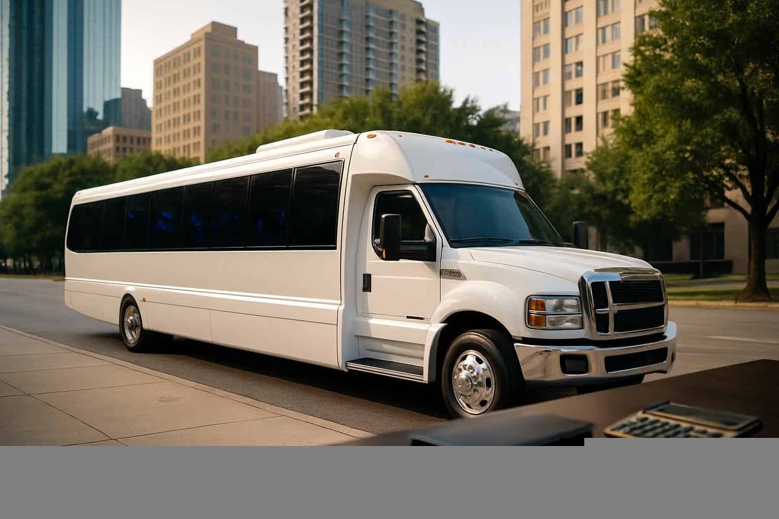White Party Bus Rental Prices in Richardson TX