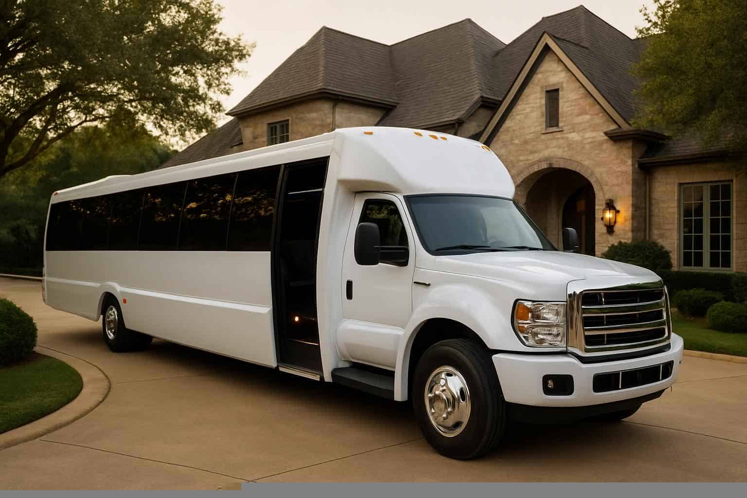 White Party Bus Rental Prices in Southlake TX